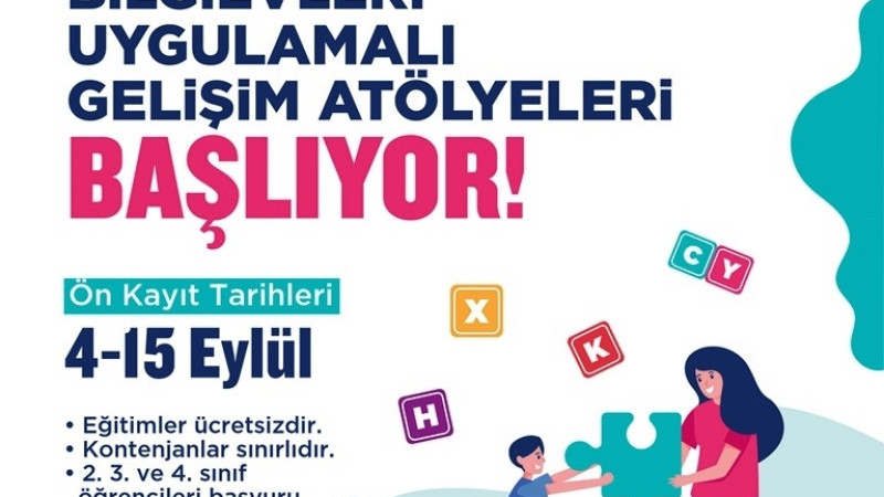 BİLGİ EVLERİ VE ÇOCUK ÜNİVERSİTESİ KURS KAYITLARI BAŞLADI