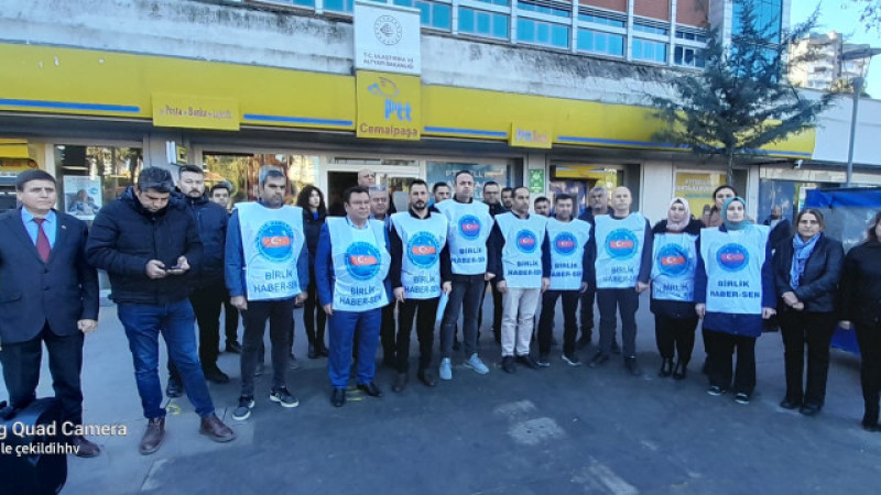 PTT ÇALIŞANLARINA YÖNELİK ŞİDDET PROTESTO EDİLDİ