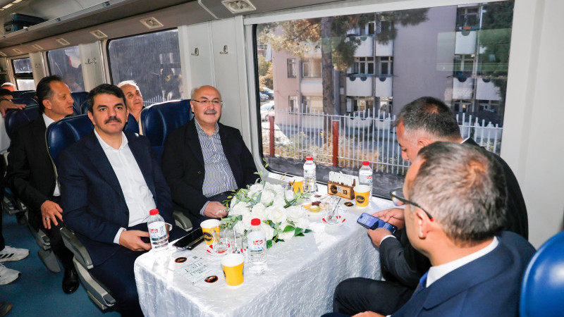 ADANA LEZZET FESTİVALİ'NDE GASTRONOMİ TRENİ İLE TURİZM GEZİSİ YAPILDI