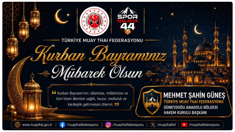 GÜNEYDOĞU ANADOLU BÖLGESİ HAKEM KURULU BAŞKANI MEHMET ŞAHİN GÜNEŞ’DEN BAYRAM MESAJI
