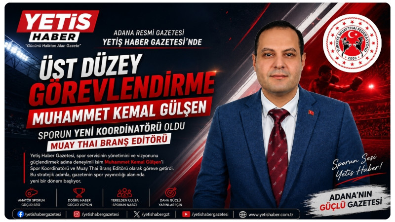 Muhammet Kemal Gülşen, Yetiş Haber Gazetesi Spor Koordinatörü Oldu