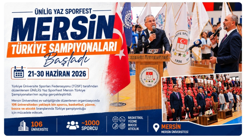 Mersin, Yaz SporFest'e Ev Sahipliği Yapıyor