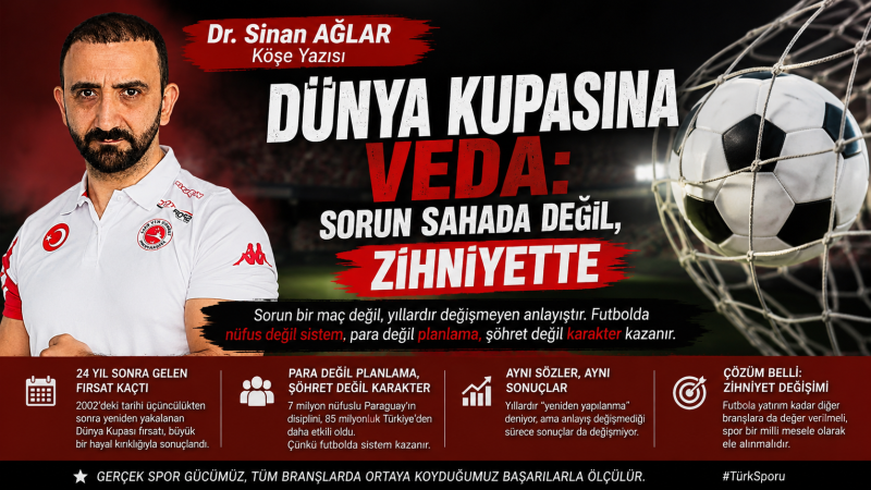 Dünya Kupasına Veda: Sorun Sahada Değil, Zihniyette