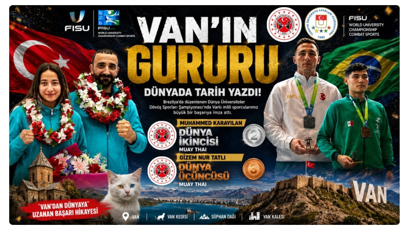 Van'ın Gururu Muhammed Karayılan Ve Gizem Nur Tatlı Dünyada Tarih Yazdı