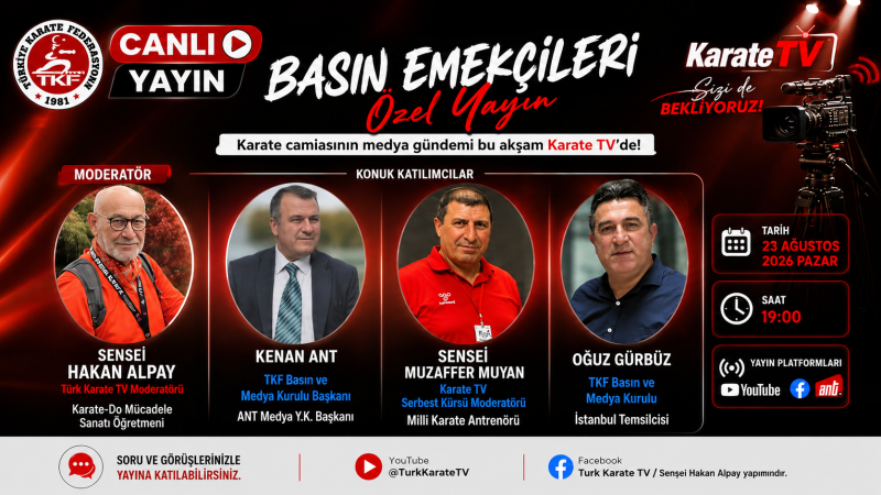 Karate TV’de Basın Emekçileri Özel Yayını Bu Akşam Ekranda