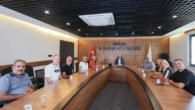 Adana İl Sağlık Müdürü Halil Nacar’a muhtarlardan ziyaret