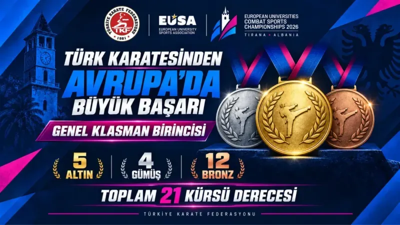 TÜRK KARATESİ AVRUPA’DA ZİRVEDE!