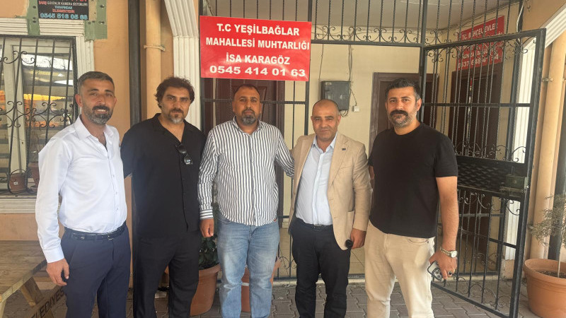 Anahtar Parti Yüreğir İlçe Başkanı Gökhan Ören’den Muhtarlara  Ziyaret