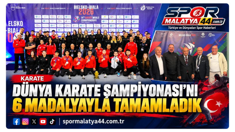 Dünya Karate Şampiyonası’nı 6 Madalyayla Tamamladık