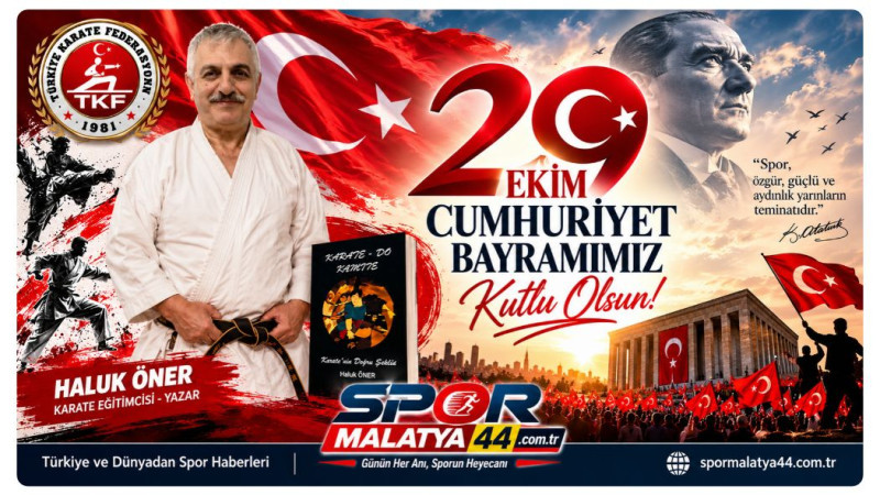 Haluk Öner’den 29 Ekim Cumhuriyet Bayramı Mesajı