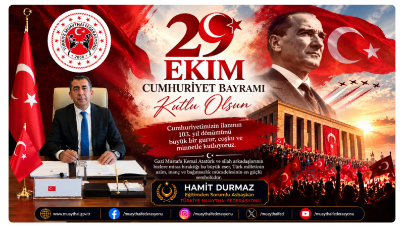 Hamit Durmaz’dan 29 Ekim Cumhuriyet Bayramı Mesajı