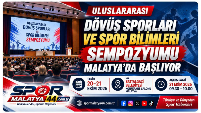 Uluslararası Dövüş Sporları Ve Spor Bilimleri Sempozyumu Yarın Malatya’da Başlıyor