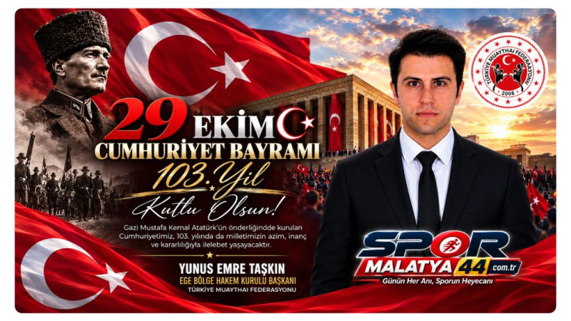 Yunus Emre Taşkın’dan 29 Ekim Cumhuriyet Bayramı Mesajı