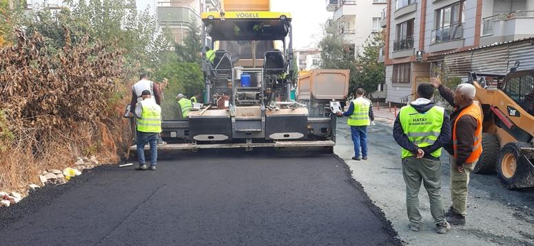 Hatay Büyükşehir Belediyesi'nden asfalt çalışması