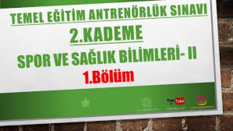 SPOR VE SAĞLIK BİLİMLERİ 5. BÖLÜM