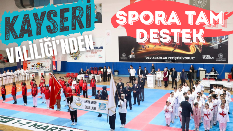 Kayseri Valiliği’nden Spora Tam Destek! Karate Turnuvasına Büyük İlgi 