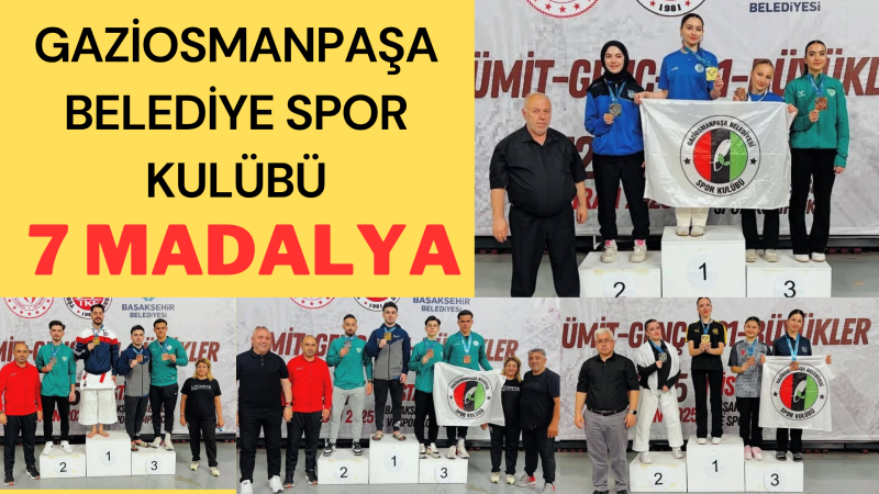 Gaziosmanpaşa'dan 7 Madalyalık Başarı!
