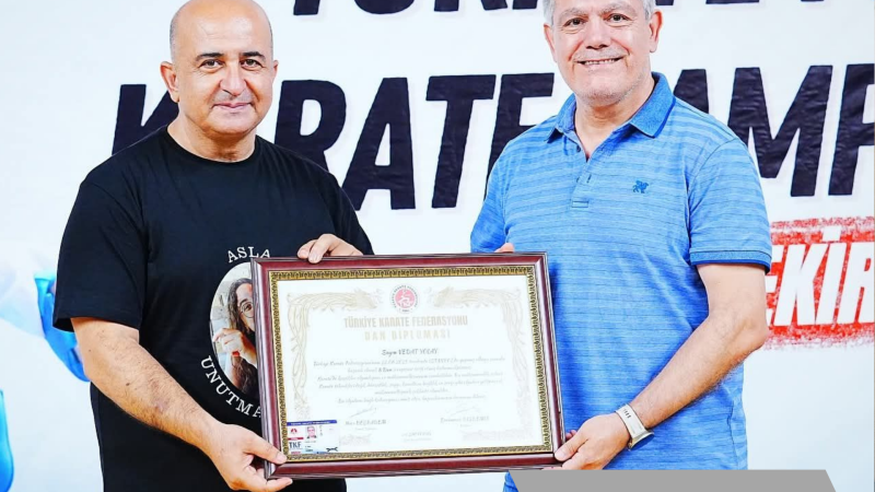 VEDAT YOLAY HOCAMIZ 8. DAN'A TERFİ ETTİ