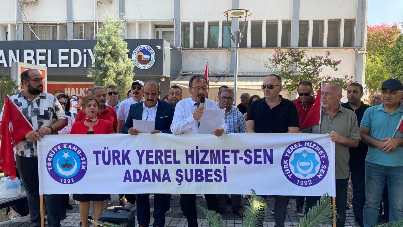 Ceyhan’da kamu çalışanları haksızlığa ses yükseltti