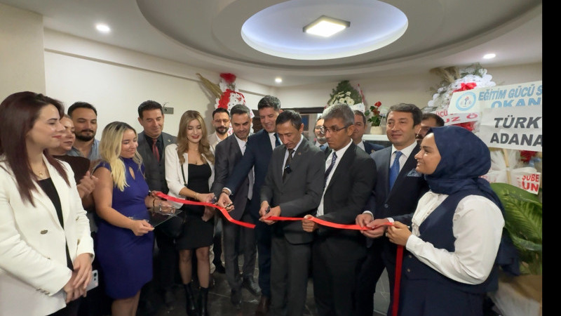 Eğitim Gücü Sen Adana Şubesi Açıldı Genel Başkan Oğuz Özat ve Yönetimi Kurdela Kesti