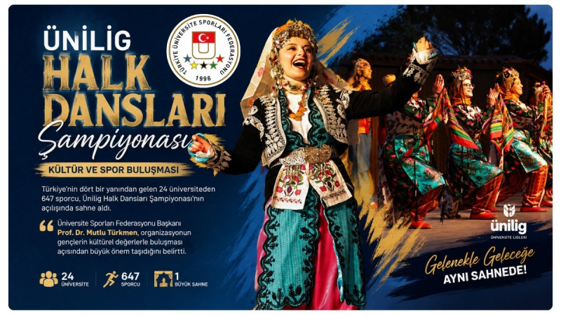 Ünilig Halk Dansları Etkinliği Coşkulu Açılışla Başladı