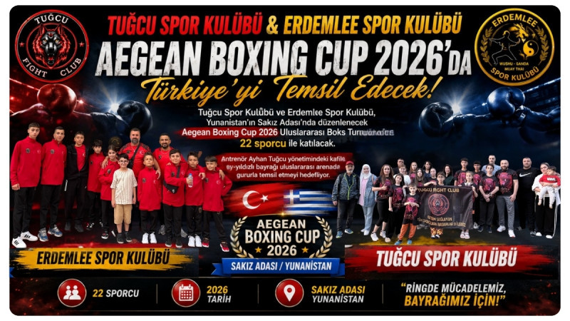 Tuğcu Spor Kulübü Ve Erdemlee Spor Kulübü Aegean Boxing Cup 2026'Da 