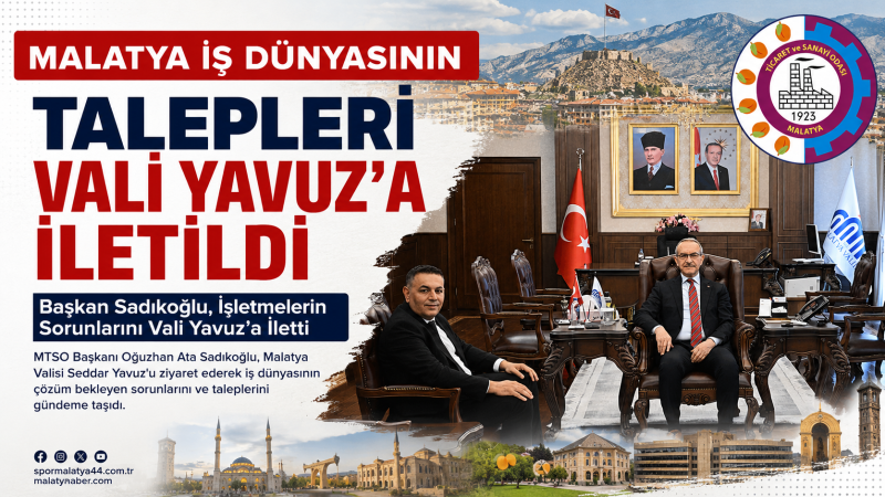 Başkan Sadıkoğlu, İşletmelerin Sorunlarını Vali Yavuz’a İletti