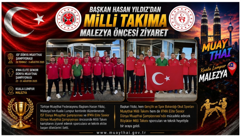 Başkan Hasan Yıldız'dan Milli Takımlara Malezya Öncesi Ziyaret