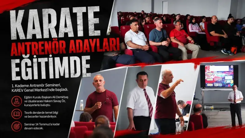 KARATE ANTRENÖR ADAYLARI EĞİTİMDE