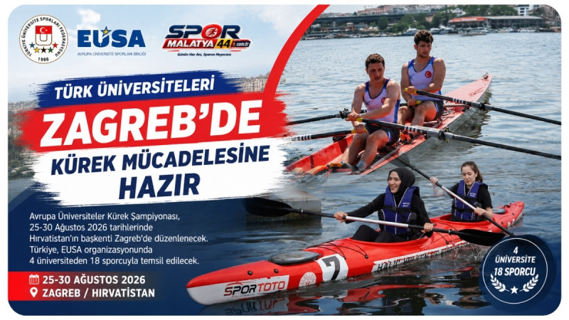 Türk Üniversiteleri Zagreb’de Kürek Mücadelesine Hazır