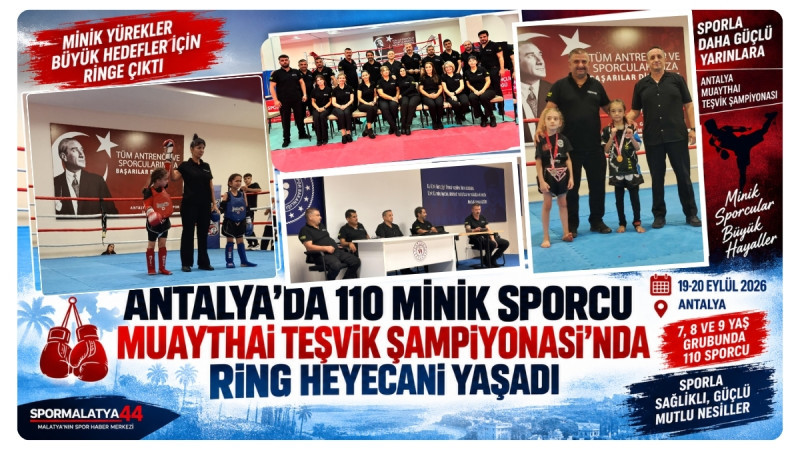 Antalya’da 110 Minik Sporcu Muaythai Teşvik Şampiyonası’nda Ring Heyecanı Yaşadı