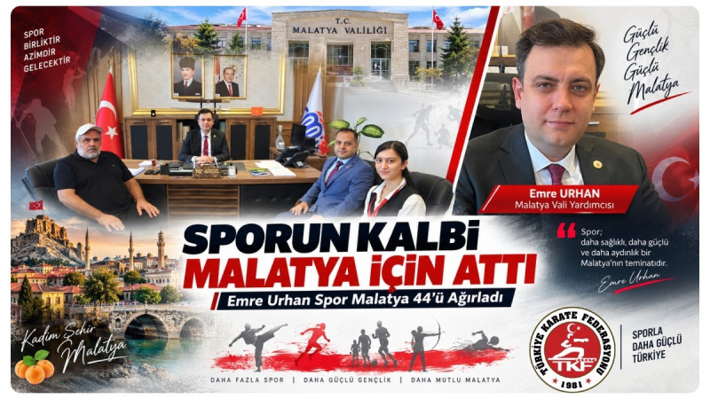 Sporun Kalbi Malatya İçin Attı: Spor Malatya 44 Heyetinden Yeni Vali Yardımcısı Emre Urhan’a Ziyaret