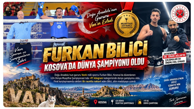 Furkan Bilici, Kosova’da Dünya Şampiyonu Oldu