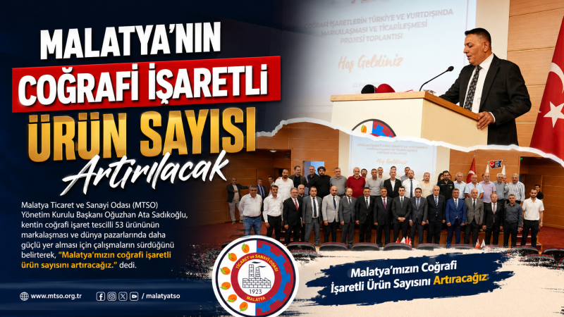 Malatya’nın Coğrafi İşaretli Ürün Sayısı Artırılacak