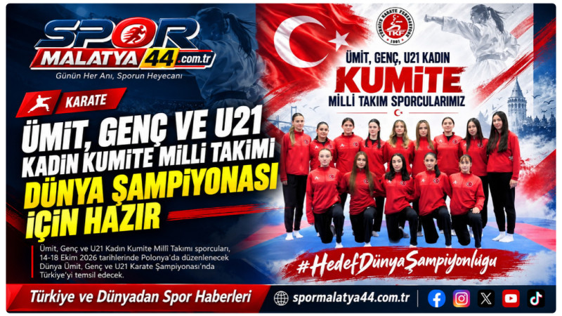 Ümit, Genç Ve U21 Kadın Kumite Millî Takımı Dünya Şampiyonası İçin Hazır